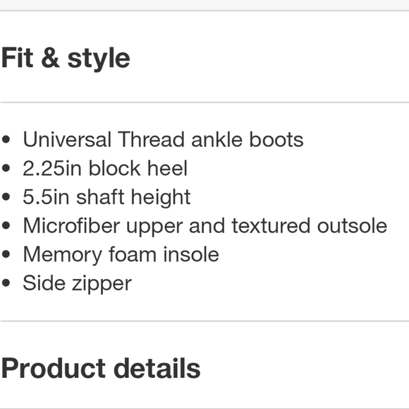 Universal Thread Woman's Frances Ankle Boots ~ Brown - Picture 4 of 15